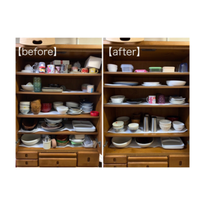 食器棚 収納 サポート