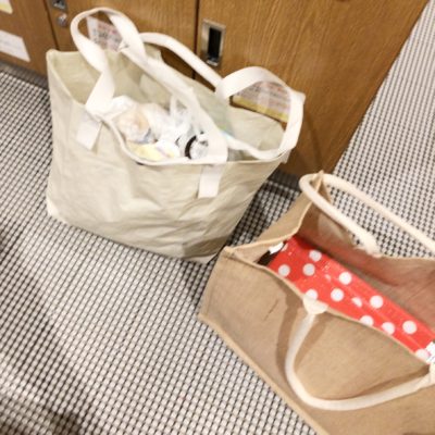 ジュートマイバッグ ポリエチレンシートトートバッグ