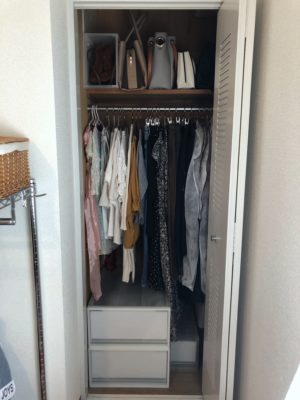 クローゼット収納 極小クローゼット