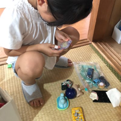 おもちゃの片付け