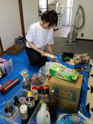 実際のお片づけサポートの様子