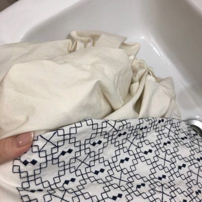 布団カバーの黄ばみ取り